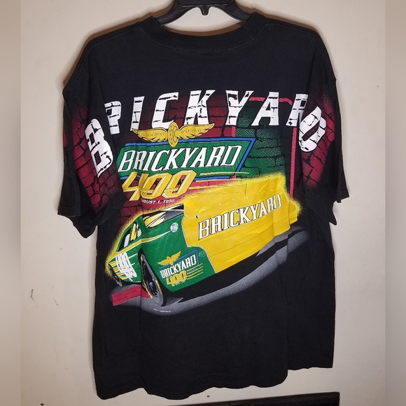 Vintage 1998 AOP Brickyard 400 Hardcore Racing T-shirt🚦🏁🏁 NWOT🔥 - Picture 5 of 9